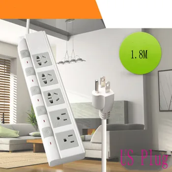 Power Strip Surge Protection US Plug 5 Outlets 10A Electrical Extension Sockets Independent Control Switches 1.8/ 2.8 /5 m Cord
Power Strip Surge Protection US Plug 5 Outlets 10A Electrical Extension Sockets Independent Control Switches 1.8/ 2.8 /5 m Cord