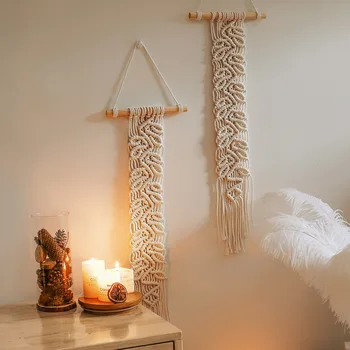 Bohemia Woven Geometric Macrame Wall Hanging Tapestry Nordic Wall Boho Decoration Ornament Mandala Crafts Home Decor Leaf Cotton
Bohemia Woven Geometric Macrame Wall Hanging Tapestry Nordic Wall Boho Decoration Ornament Mandala Crafts Home Decor Leaf Cotton