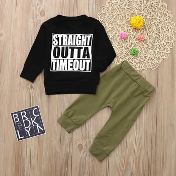Newborn Baby Boys Long Sleeves Letter Print Top+Pants Outfit Kids Clothes Set
Newborn Baby Boys Long Sleeves Letter Print Top+Pants Outfit Kids Clothes Set