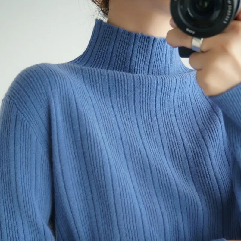 Women Sweater 2020 New Female Turtleneck Long-sleeved Knitted Pullover Jumper Pull Femme Clothes Loose Designer Winter Black
Women Sweater 2020 New Female Turtleneck Long-sleeved Knitted Pullover Jumper Pull Femme Clothes Loose Designer Winter Black