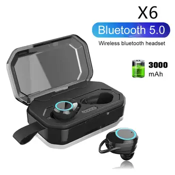 

Original X6 Pro Earphone TWS 5.0 Bluetooth Wireless Eerphones With Battery Charging Case Waterproof True wireless Stereo Earbuds