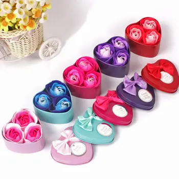 Valentine's Day Artificial Scented Rose Petal Bouquet Heart Shape Gift Box Bath Body Flower Soap Gift Wedding Party Favor 3Pcs
Valentine's Day Artificial Scented Rose Petal Bouquet Heart Shape Gift Box Bath Body Flower Soap Gift Wedding Party Favor 3Pcs