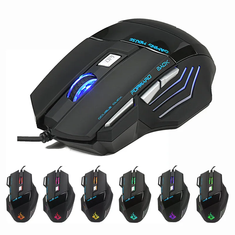 Ergonomic Wired Gaming Mouse 7 Button LED USB Computer Mouse Gamer Mice Silent Mause With Backlight For PC Laptop
Ergonomic Wired Gaming Mouse 7 Button LED USB Computer Mouse Gamer Mice Silent Mause With Backlight For PC Laptop