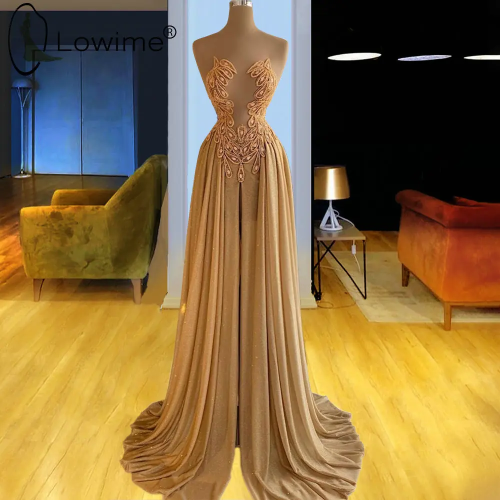 Lowime Champagne Long Evening Dresses A Line Illusion Beading Dresses For Women 2021 Elegant Wedding Party Gowns Formale Robes
Lowime Champagne Long Evening Dresses A Line Illusion Beading Dresses For Women 2021 Elegant Wedding Party Gowns Formale Robes