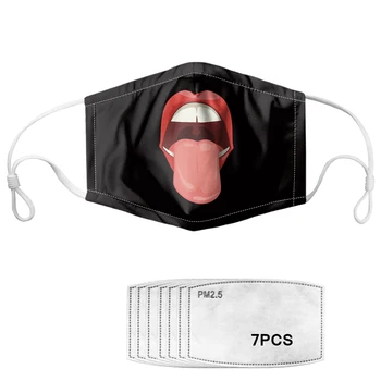 Funny 3D Red Lips Printing Women Face Mask Black Washable Protection Mouth Mask PM2.5 Filter For Teen Girls Cubrebocas Kawaii
Funny 3D Red Lips Printing Women Face Mask Black Washable Protection Mouth Mask PM2.5 Filter For Teen Girls Cubrebocas Kawaii