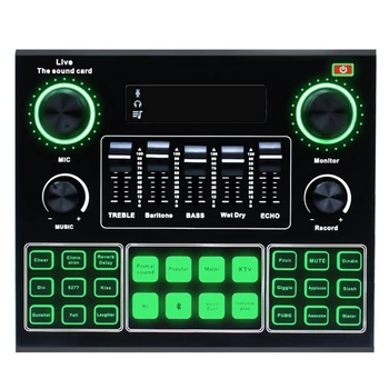 2020 New V9 Bluetooth Sound Card USB Headset Microphone Webcast Live Streaming Sound Card Phone Computer Singing Sound Card
2020 New V9 Bluetooth Sound Card USB Headset Microphone Webcast Live Streaming Sound Card Phone Computer Singing Sound Card