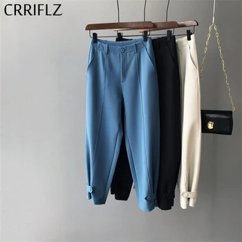 CRRIFLZ 2020 New Ankle Length Pant Women High Waist Button Wide Leg Pants
CRRIFLZ 2020 New Ankle Length Pant Women High Waist Button Wide Leg Pants