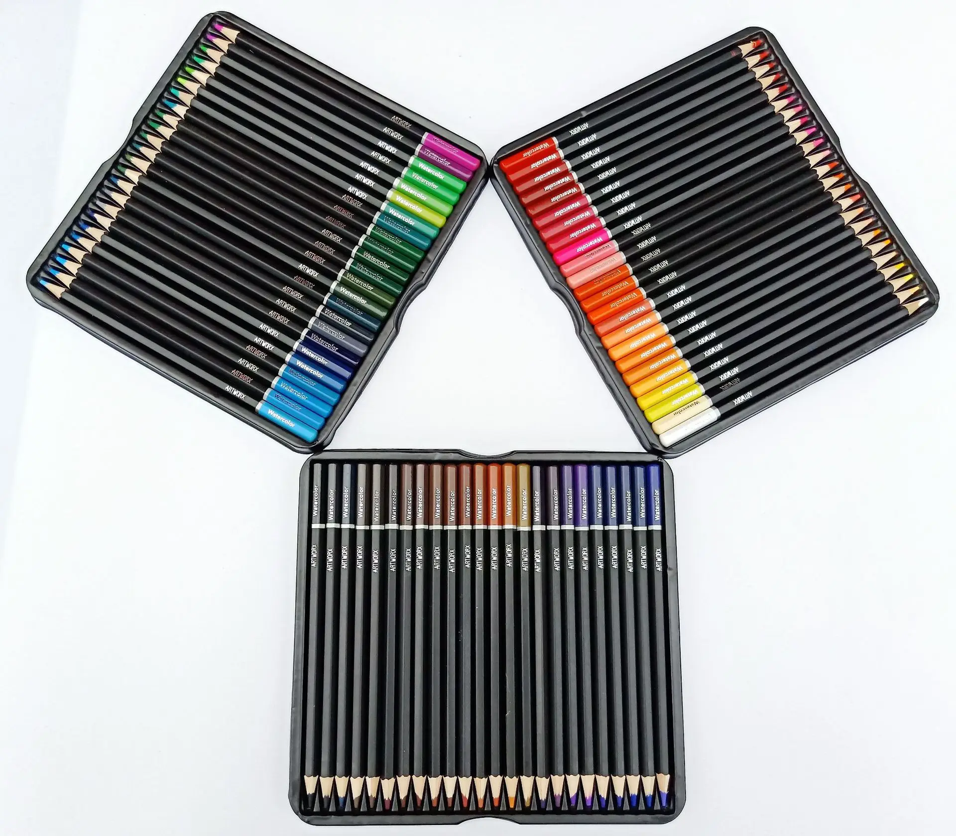 Zestaw ołówków kolorowych Premium Art Oil 180/72 - szkolne akwarele do rysowania i kredki artystyczne - Wianko - 54
