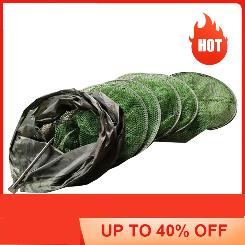 Hot Sale Folding Telescoping Quick-drying Nylon Mesh Fishing Basket Dip Nets Fyke Net Shrimp Cage Outdoor Fishing Tackle Gear
Hot Sale Folding Telescoping Quick-drying Nylon Mesh Fishing Basket Dip Nets Fyke Net Shrimp Cage Outdoor Fishing Tackle Gear