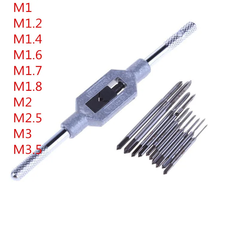 M1 M1.2 M1.4 M1.6 M1.7 M1.8 M2 M2.5 M3 M3.5 Mini Tap Drill Bit Metric Thread Tap Set Screw Tapping Wire Threading Taps
M1 M1.2 M1.4 M1.6 M1.7 M1.8 M2 M2.5 M3 M3.5 Mini Tap Drill Bit Metric Thread Tap Set Screw Tapping Wire Threading Taps