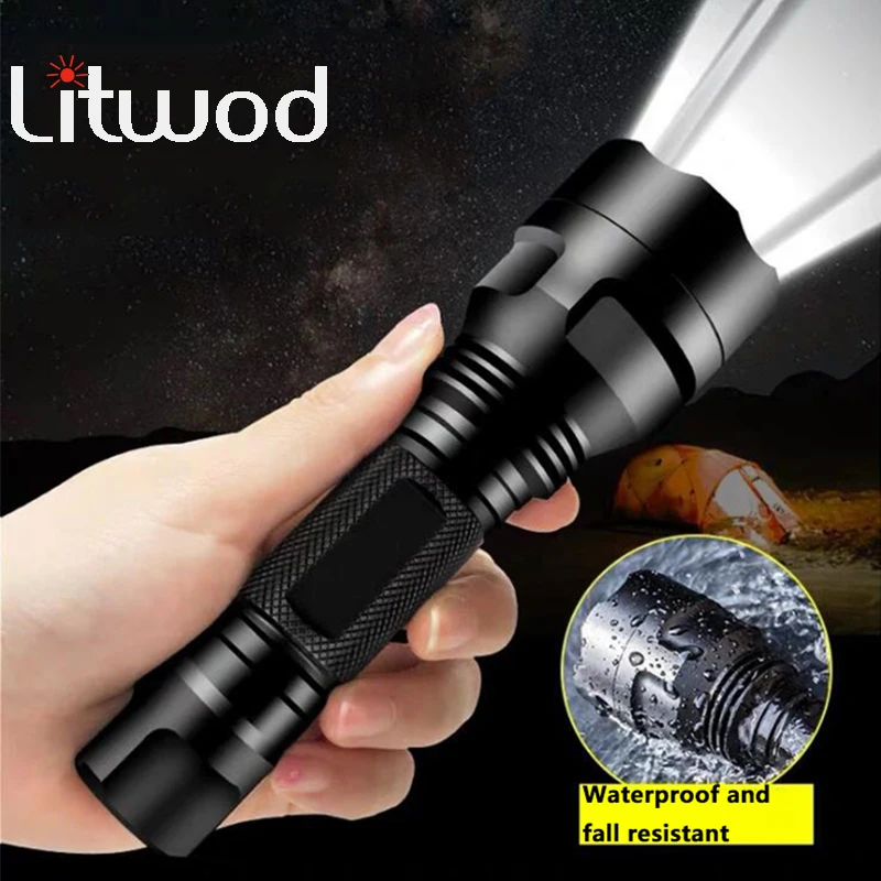 Litwod LED Flashlight Torch C8 5 Mode XML L2 T6 Q5 High Power Lamp Light Super Bright Portable Led Light for Camping Light
Litwod LED Flashlight Torch C8 5 Mode XML L2 T6 Q5 High Power Lamp Light Super Bright Portable Led Light for Camping Light