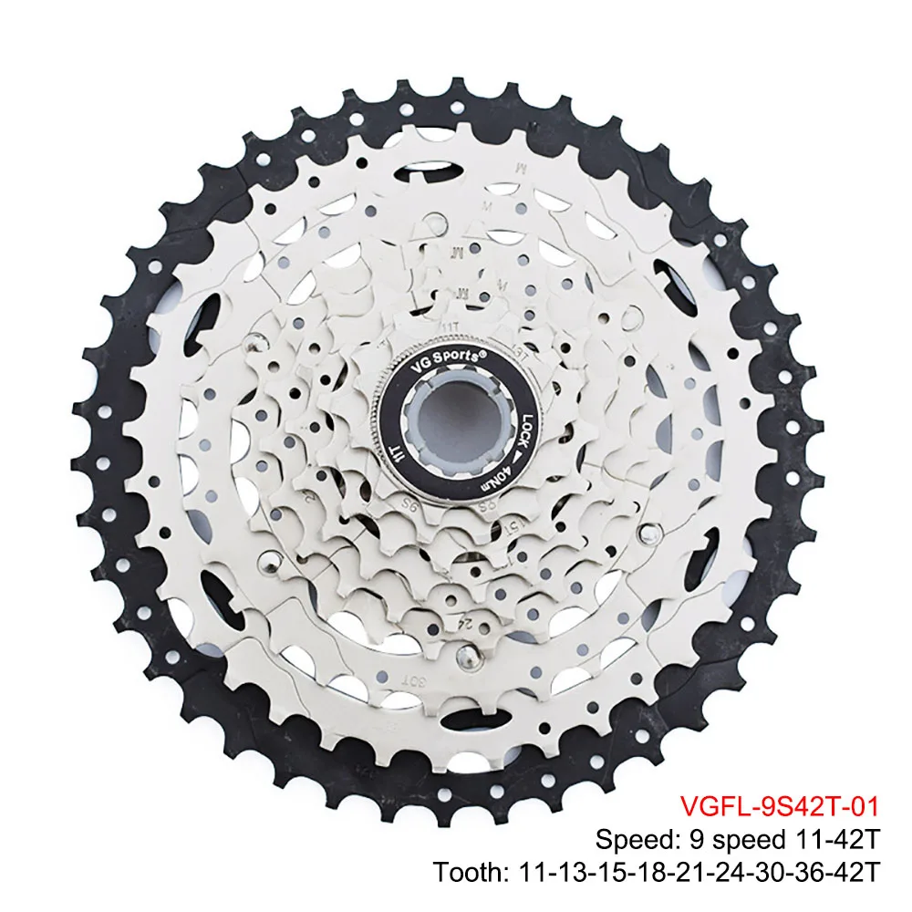 9 Speed 11-42T MTB Bicycle Cassette Mountain Bike Wide Ratio Sprockets 9s k7 9v Freewheel Compatible with M430 M4000 M590
9 Speed 11-42T MTB Bicycle Cassette Mountain Bike Wide Ratio Sprockets 9s k7 9v Freewheel Compatible with M430 M4000 M590