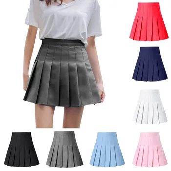 Pleated Satin Skirt summer High Waist Pleated Mini Skirt Women's Fashion Slim Waist Casual Tennis Skirts school Vacation
Pleated Satin Skirt summer High Waist Pleated Mini Skirt Women's Fashion Slim Waist Casual Tennis Skirts school Vacation