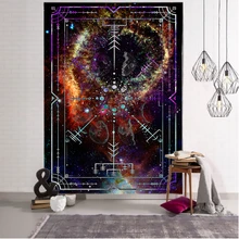 

Sun Moon Tarot Tapestry Wall Hanging India Mandala Tapestry Carpet Psychedelic Tapiz Witchcraft Wall Cloth Tapestries