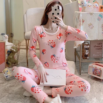 XIZOU New Long-sleeved Tight-fitting Body-shaped Thin Pajamas Women's Clothing Suit High Elastic Warm Spring Winter Pajamas Set
XIZOU New Long-sleeved Tight-fitting Body-shaped Thin Pajamas Women's Clothing Suit High Elastic Warm Spring Winter Pajamas Set