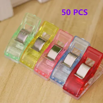 New 50 Pcs Colorful Sewing Craft Quilt Binding Plastic Clips Clamps Pack for Patchwork Decoration Clamp Clothes Clip
New 50 Pcs Colorful Sewing Craft Quilt Binding Plastic Clips Clamps Pack for Patchwork Decoration Clamp Clothes Clip