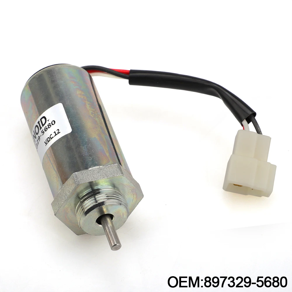12V 897329-5680 8973295680 экскаватор клапан для остановки работы двигателя экскаватора EX400