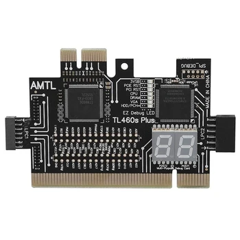 Multifunction PC PCI PCI-E Mini PCI-E LPC Motherboard TL-460S Diagnostic Test Analyzer Tester Debug Cards for Desktop PC
Multifunction PC PCI PCI-E Mini PCI-E LPC Motherboard TL-460S Diagnostic Test Analyzer Tester Debug Cards for Desktop PC