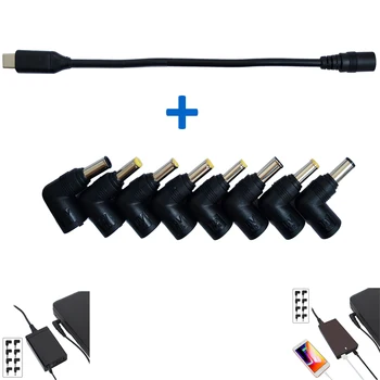 USB C To 3 Pin DC Connectors Cable and Laptop Connectors Tips (M1-M8) For Universal USB C PD Charger, USB Type c PD Charger
USB C To 3 Pin DC Connectors Cable and Laptop Connectors Tips (M1-M8) For Universal USB C PD Charger, USB Type c PD Charger