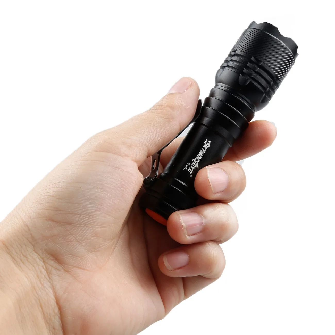 

Mini LED Flashlight Waterproof 2000LM Zoomable XM-L Q5 LED Torch AA/14500 Flash Light 3 Modes Super Bright Light Clip Book Lamp