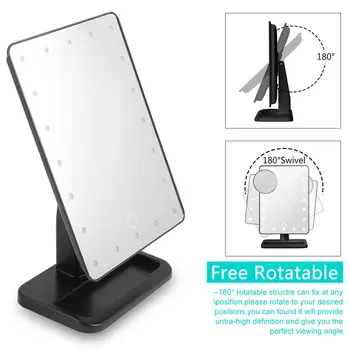 20LED Dimmable Make-up Table Mirrior 12" Screen 4000-5000K with Removable Suction Cup 10X Magnification Magnifier
20LED Dimmable Make-up Table Mirrior 12" Screen 4000-5000K with Removable Suction Cup 10X Magnification Magnifier