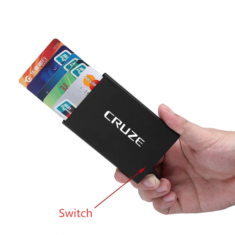 Smart Wallet Thin ID Card Case RFID Automatically Metal Credit Card Holder For Chevrolet Cruze MINI Business Auto Accessories
Smart Wallet Thin ID Card Case RFID Automatically Metal Credit Card Holder For Chevrolet Cruze MINI Business Auto Accessories
