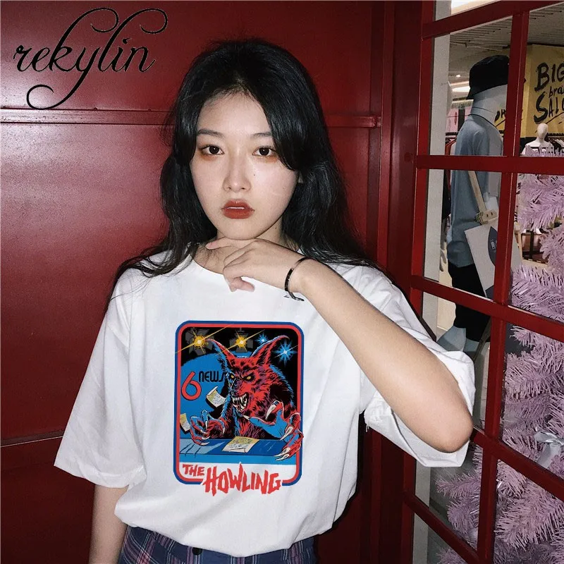 2019 Women Print Vintage New Summer Shirt Short Sleeve Demons Graphic Harajuku Tumblr T-shirt Women tops
2019 Women Print Vintage New Summer Shirt Short Sleeve Demons Graphic Harajuku Tumblr T-shirt Women tops