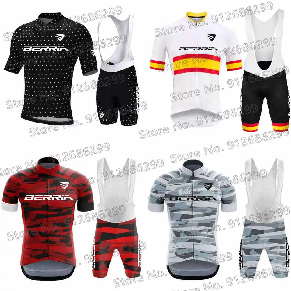 Фото Команда Berria 2022 Велоспорт Джерси комплект летняя одежда с коротким рукавом