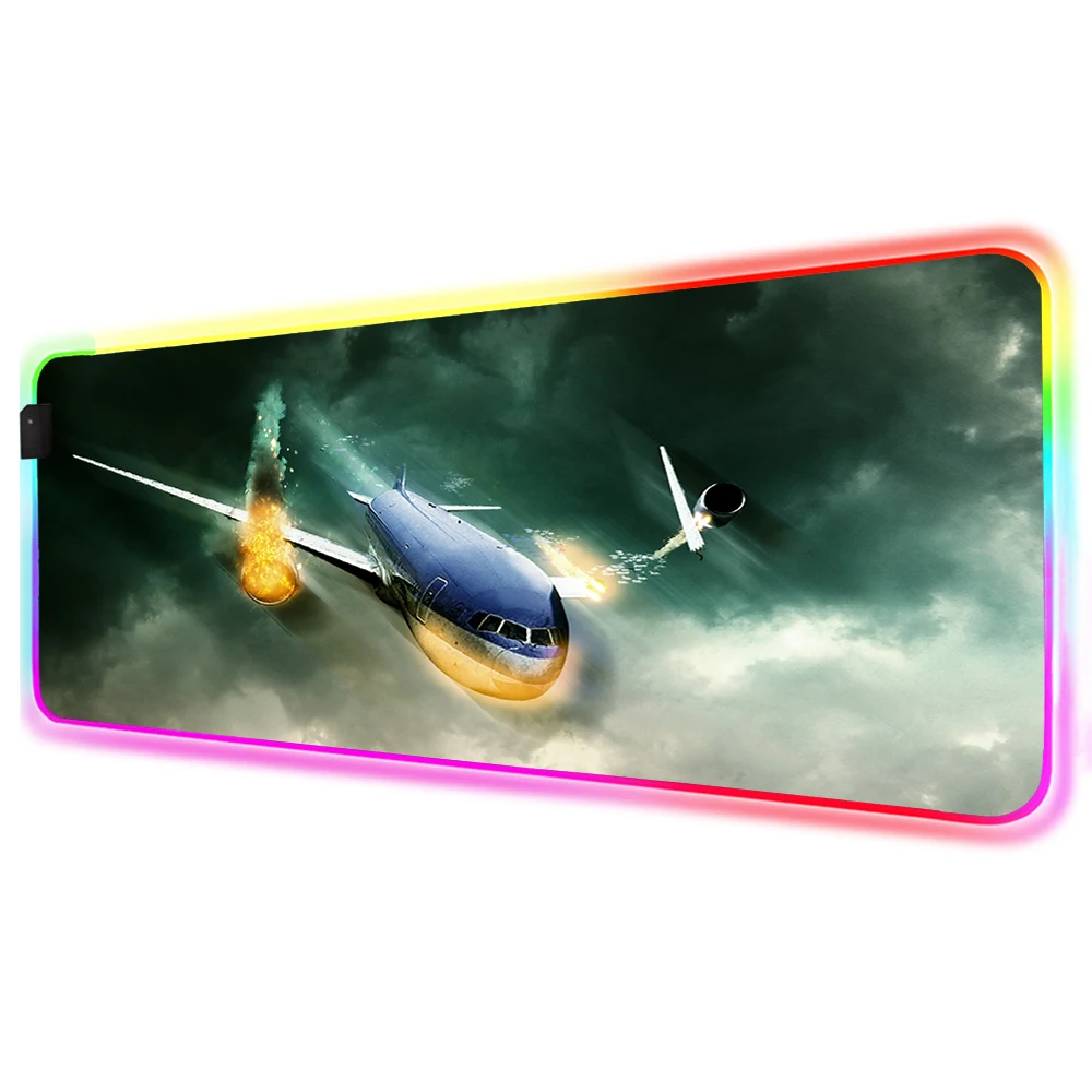 Aircraft Printed RGB XXL Mouse Pad Gamer Led Laptop Rubber Base Mouse Mat with Backlight and Normal for Keyboard Desk Mat
Aircraft Printed RGB XXL Mouse Pad Gamer Led Laptop Rubber Base Mouse Mat with Backlight and Normal for Keyboard Desk Mat