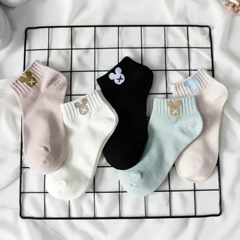 5pairs Cute Cotton Socks Female Kawaii Short Sock Slippers Cartoon Printed Women Casual Soft Funny Boat Socks with Stripes
5pairs Cute Cotton Socks Female Kawaii Short Sock Slippers Cartoon Printed Women Casual Soft Funny Boat Socks with Stripes