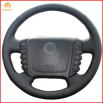 MEWANT Black Genuine Leather Car Steering Wheel Cover for Ssangyong Rexton Rexton W Rodius Interior Accessories Parts
MEWANT Black Genuine Leather Car Steering Wheel Cover for Ssangyong Rexton Rexton W Rodius Interior Accessories Parts