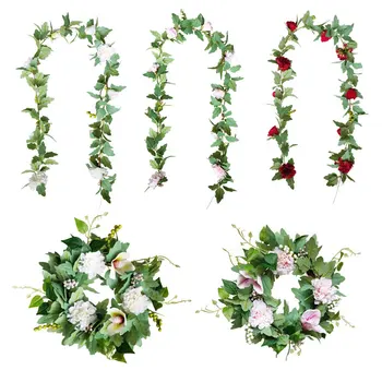 Hanging Artificial Rose Flower Garland Greenery Vine Silk Floral Vine DIY Home Wedding Arch Wall Craft Arrangement Decorations
Hanging Artificial Rose Flower Garland Greenery Vine Silk Floral Vine DIY Home Wedding Arch Wall Craft Arrangement Decorations