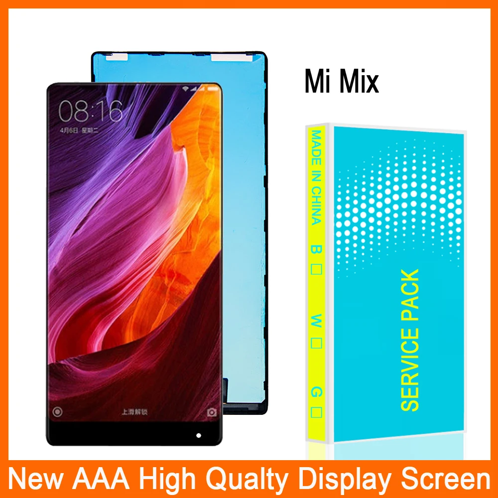6.4" inch For Xiaomi Mi Mix LCD Display Touch Screen Digitizer Assembly With Frame For Xiaomi Mi MIX
6.4" inch For Xiaomi Mi Mix LCD Display Touch Screen Digitizer Assembly With Frame For Xiaomi Mi MIX