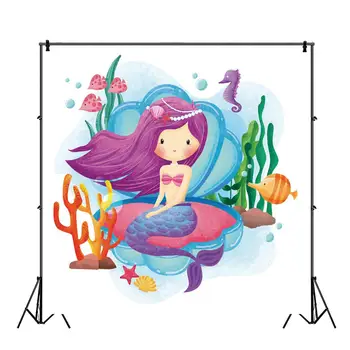 Yeele Mermaid Party Poster Photography Backgrounds Customized Seamless Girls Photographic Backdrops Vinyl For Photo Baby Studio 
Yeele Mermaid Party Poster Photography Backgrounds Customized Seamless Girls Photographic Backdrops Vinyl For Photo Baby Studio