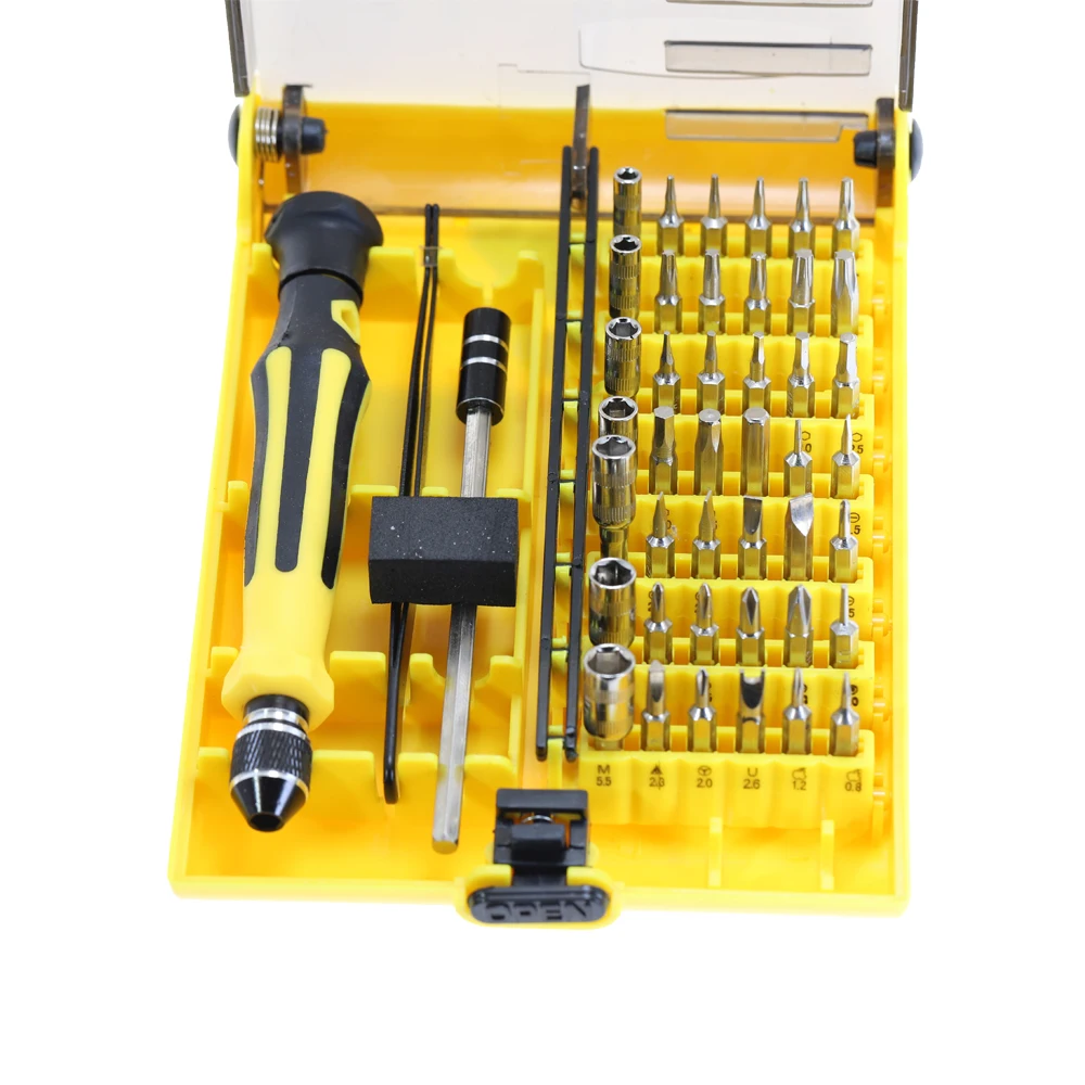 Multifunctional interchangeable head Screwdriver Set 45 pieces Torx Mini Magnetic Hand Tools Kit Phone computer Repair Tool
Multifunctional interchangeable head Screwdriver Set 45 pieces Torx Mini Magnetic Hand Tools Kit Phone computer Repair Tool
