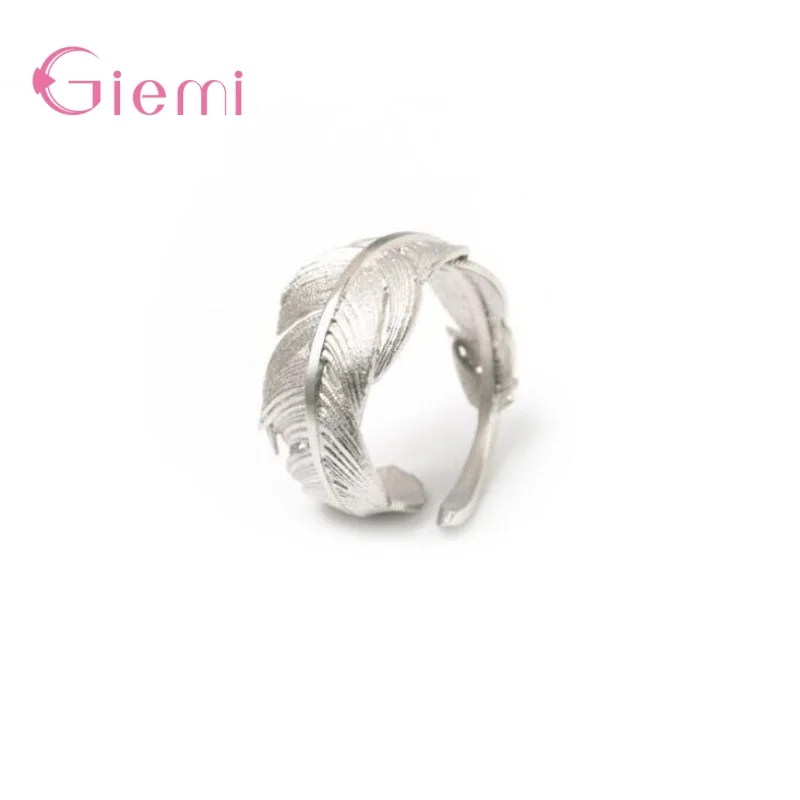 Real 925 Sterling Silver Feather Shape Open Finger Ring For Women Wedding Engagement Adjustable Rings Silver 925 Jewelry
Real 925 Sterling Silver Feather Shape Open Finger Ring For Women Wedding Engagement Adjustable Rings Silver 925 Jewelry
