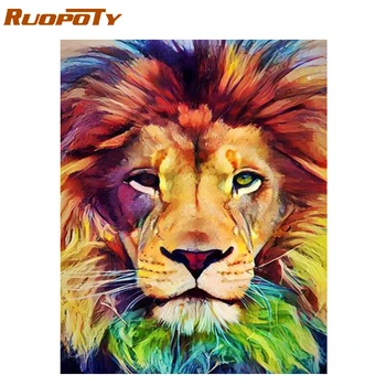 RUOPOTY Frame Diy Painting By Numbers Kit Hand Painted Oil Painting Lion Animals Canvas Paint By Numbers For Wall Art Picture
RUOPOTY Frame Diy Painting By Numbers Kit Hand Painted Oil Painting Lion Animals Canvas Paint By Numbers For Wall Art Picture