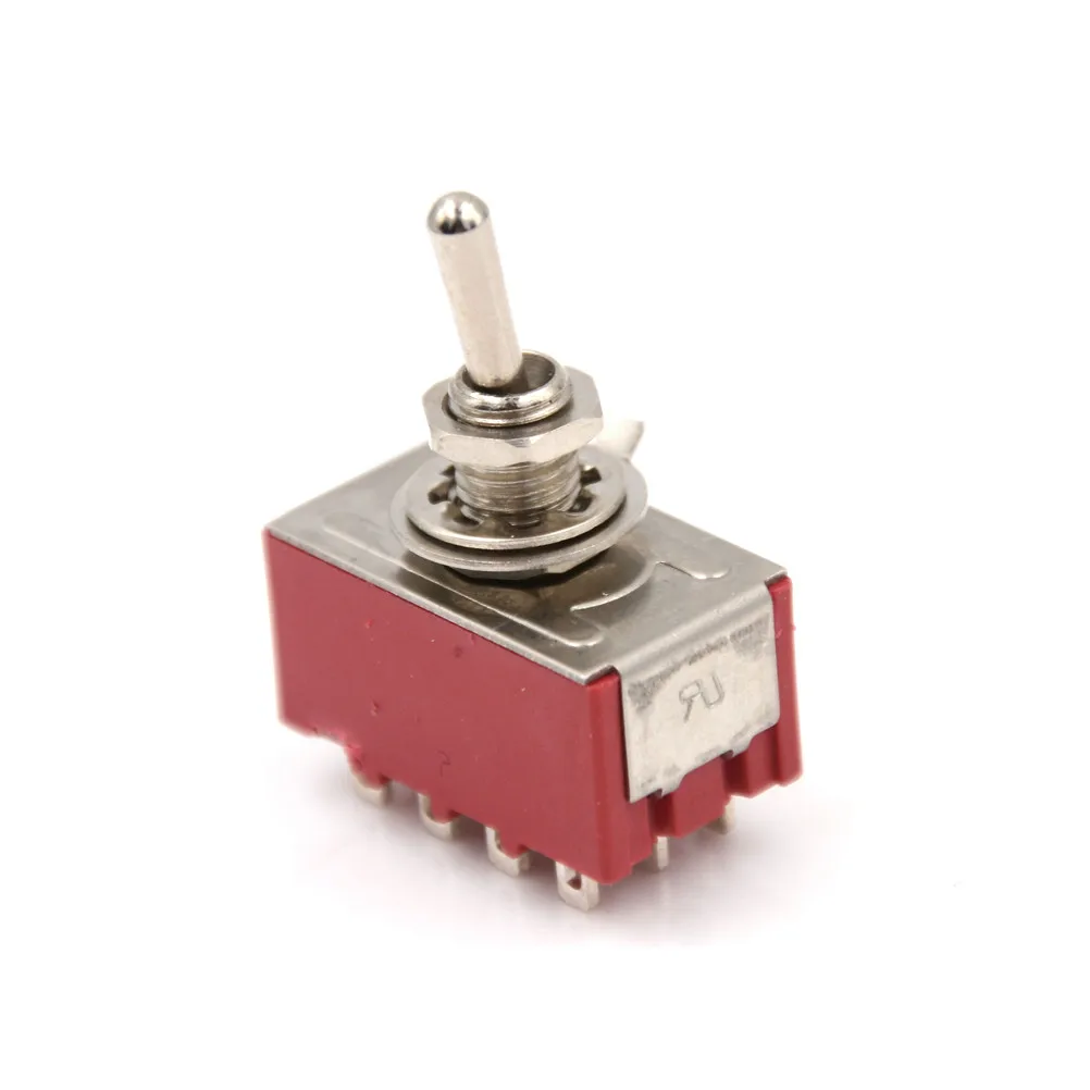 

Durable Mini MTS-402 Toggle Switches AC 250V 2A 125V 5A 12 Pins 2 Position 4PDT ON/ON Switch Electrical Supplies