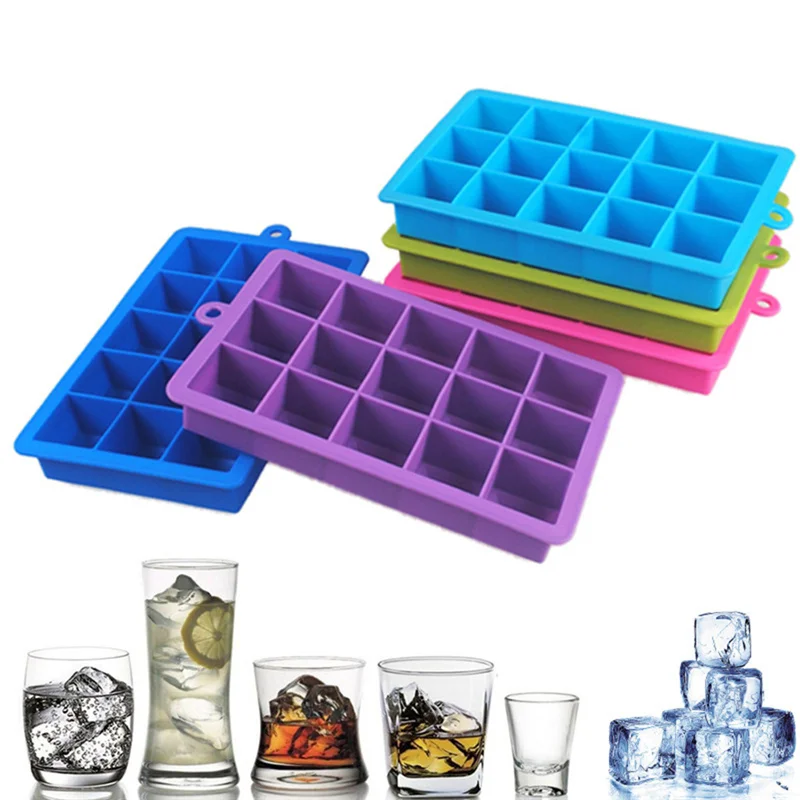 1PCS 5 Colors Ice Cube Mold Square Shape Silicone Ice Tray Fruit Ice Cube Ice Cream Maker Kitchen Bar Drinking Mold Accessories
1PCS 5 Colors Ice Cube Mold Square Shape Silicone Ice Tray Fruit Ice Cube Ice Cream Maker Kitchen Bar Drinking Mold Accessories