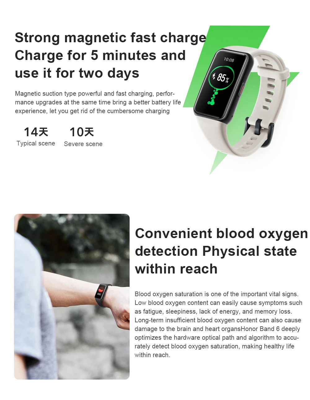 Original Honor Band 6 Bracelet Smart Band Watch CN Version Heart Rate Monitor Blood Oxygen Spo2 Touch Screen Amoled Waterproof Original Honor Band 6 Bracelet Smart Band Watch CN Version Heart Rate Monitor Blood Oxygen Spo2 Touch Screen Amoled Waterproof