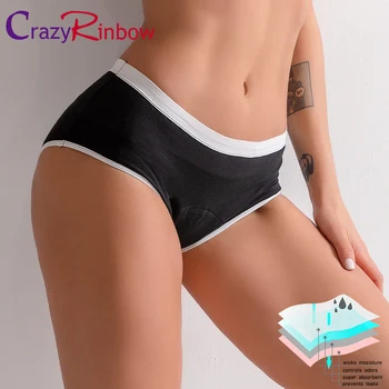 Instant Absorb Water Leak Proof Menstrual Panties Women Heavy Absorbency 4-layer Leakproof Period Underwear Briefs Dropshipping
Instant Absorb Water Leak Proof Menstrual Panties Women Heavy Absorbency 4-layer Leakproof Period Underwear Briefs Dropshipping