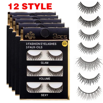 3 Pairs Of Fiber Natural False Eyelashes Cross Section Thick Soft False Eyelashes Fashion False Eyelash Eye Makeup Tool
3 Pairs Of Fiber Natural False Eyelashes Cross Section Thick Soft False Eyelashes Fashion False Eyelash Eye Makeup Tool