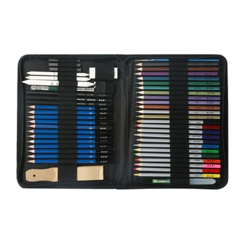 H&B 51Pcs Sketch Pencils for Drawing Pencils Colored Pencils Art Set in Up Zipper Case Perfect Gift for Beginners Kids
H&B 51Pcs Sketch Pencils for Drawing Pencils Colored Pencils Art Set in Up Zipper Case Perfect Gift for Beginners Kids