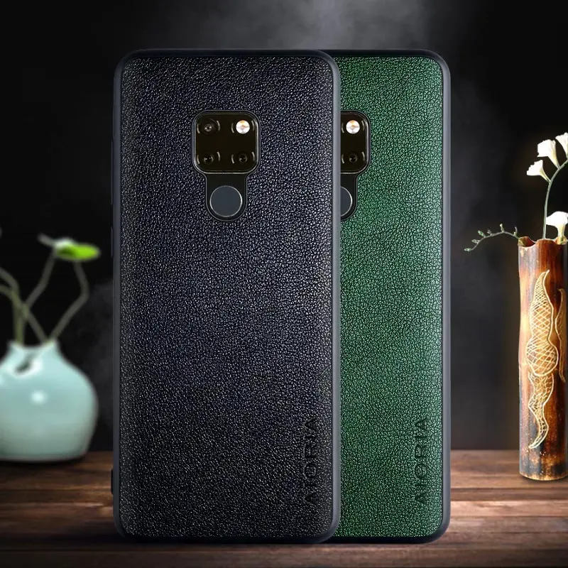 Чехол для Huawei Mate 20 Pro Lite чехол с ретро деловым дизайном из искусственной кожи