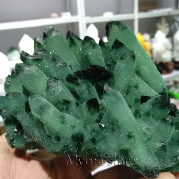 Rare Natural Green Phantom Stone Crystal Cluster Quartz Specimen 
Rare Natural Green Phantom Stone Crystal Cluster Quartz Specimen