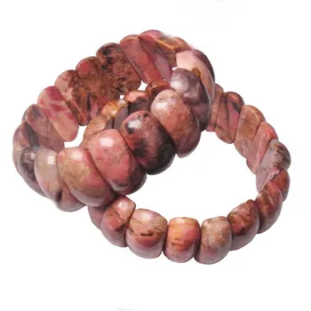 10x23mm Natural smooth Rhodonite Square bracelet for men and women's Valentine's day fashion jewerly bracelet men's gift 8“ 
10x23mm Natural smooth Rhodonite Square bracelet for men and women's Valentine's day fashion jewerly bracelet men's gift 8“