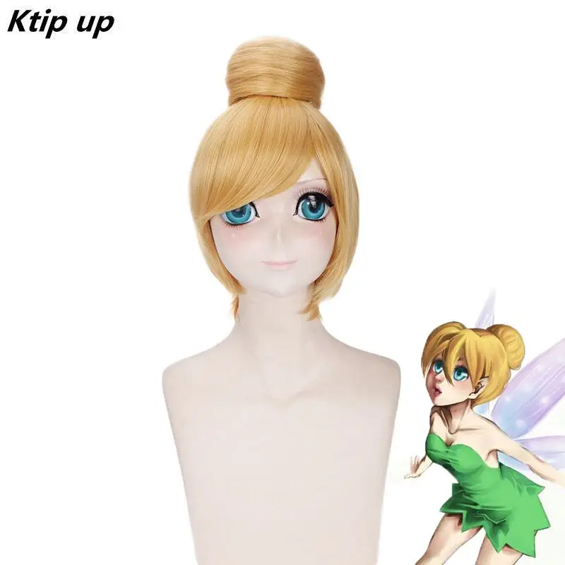Ktip Up Anime Princess Tinker Bell Short Wig With Chignon Cosplay Costume Tinkerbell Heat Resistant Synthetic Hair Women Wigs
Ktip Up Anime Princess Tinker Bell Short Wig With Chignon Cosplay Costume Tinkerbell Heat Resistant Synthetic Hair Women Wigs