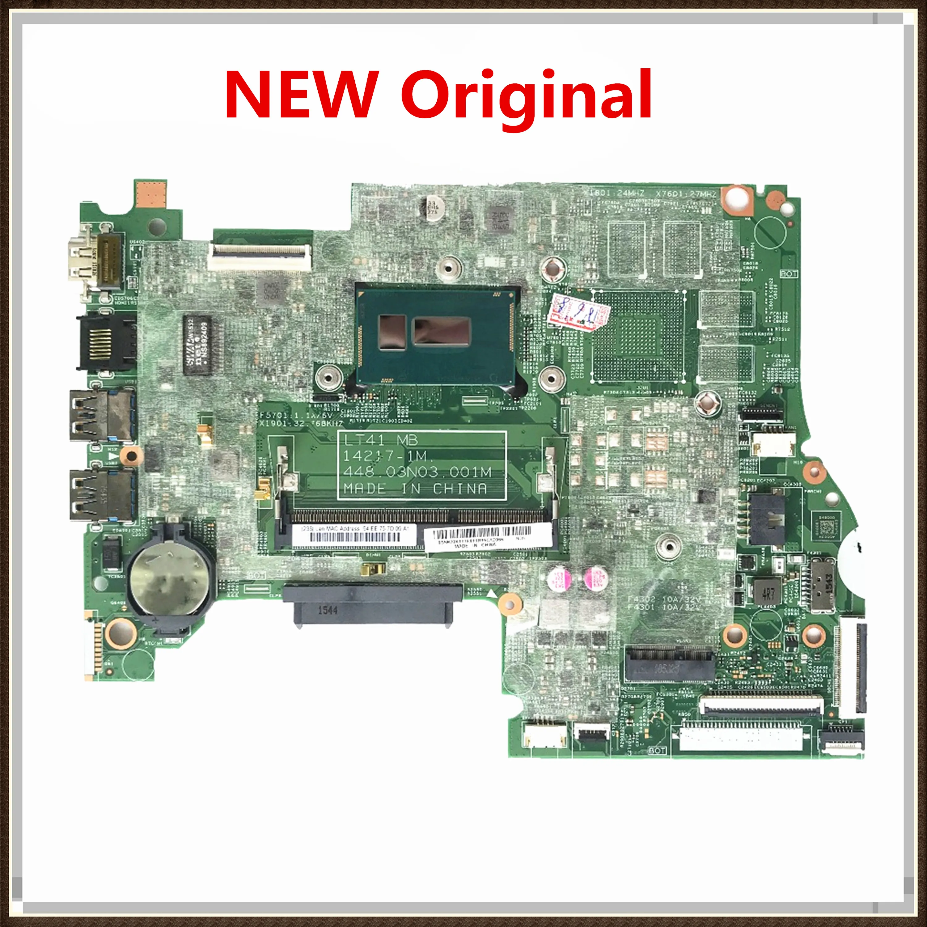Материнская плата для ноутбука LENOVO YOGA 500-14IBD Flex3-1470 5B20K17781 5B20K17778 SR24B 3825U 448.03N03.001M МБ 100%