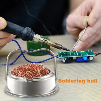 Hot Sale Reusable Soldering Solder Iron Tip Cleaner Welding Steel Durable Cleaning Wire Balls Remover Tool Supplies
Hot Sale Reusable Soldering Solder Iron Tip Cleaner Welding Steel Durable Cleaning Wire Balls Remover Tool Supplies