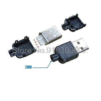 10 Sets DIY USB 2.0 Connector Plug A Type Male 4 Pin Assembly Adapter Socket Solder Type Black Plastic Shell For Data Connection
10 Sets DIY USB 2.0 Connector Plug A Type Male 4 Pin Assembly Adapter Socket Solder Type Black Plastic Shell For Data Connection